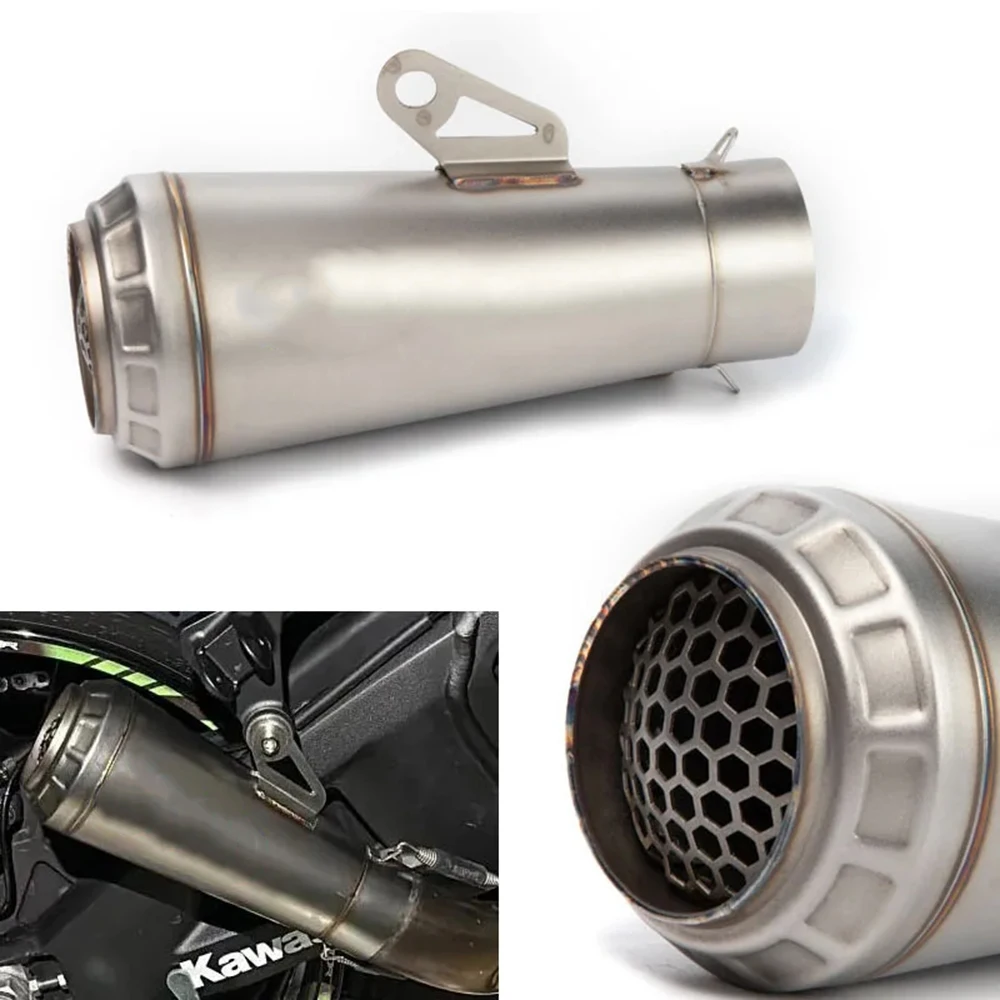 Universal 60mm Motorcycle Exhaust Muffler DB Killer GP Motocross Escape For Yamaha R1 R3 R6 CBR1000RR MT07 09 Z1000