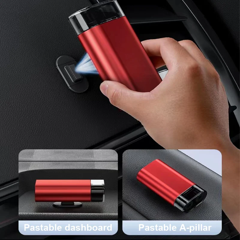 Alloy Car Safety Hammer Multifunction Car Glass Window Breaker Seat Belt Cutter Life-Saving for Emergency Escape