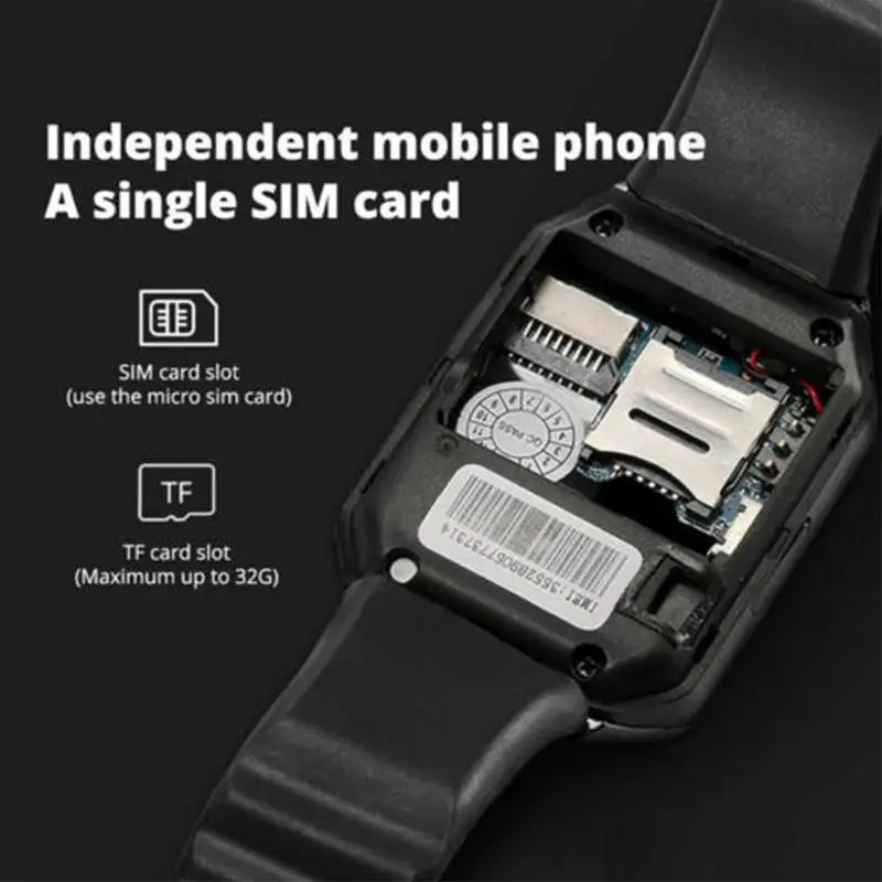Фото DZ09 Смарт-часы с Sim-картой TF подключенные мужские часы спортивные женские наручные часы с шагомером водонепроницаемые Смарт-часы Whatsapp испанский №2
