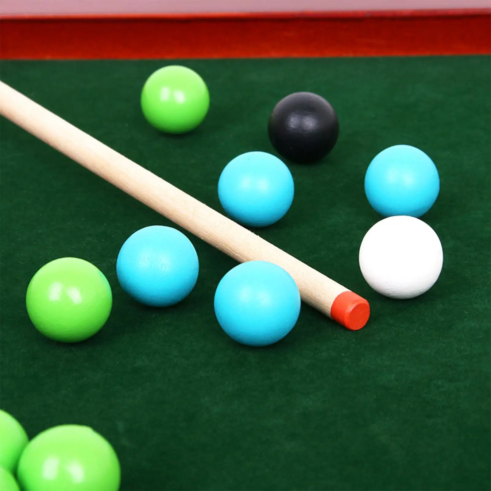 Pool Table Set Desktop Snooker Wood Leisure Kindergarten Household Nursery Mini Tabletop Billiards Game Toy for Children Kids