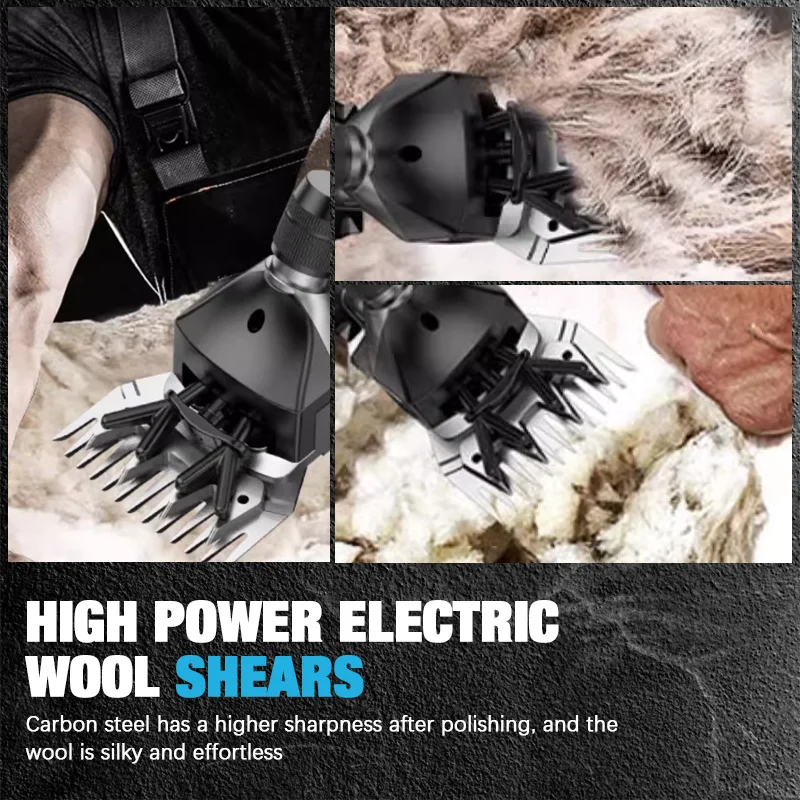 전기 여신 무선 양털 가위 300W 전기 양모 가위 염소 말털 가위 농장용 전동 공구 마키타 18V 배터리용