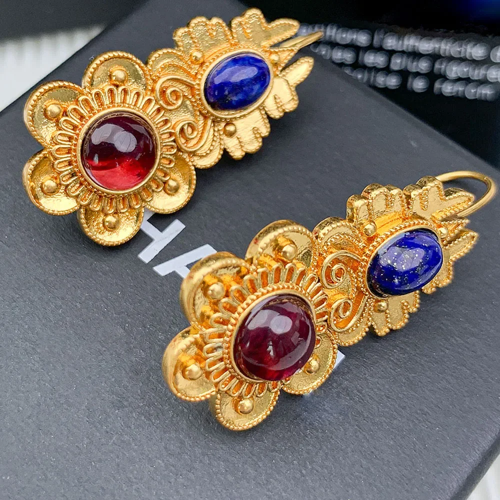 

New Vintage Fashion Women's Jewelry With Gilt Glazed Earrings