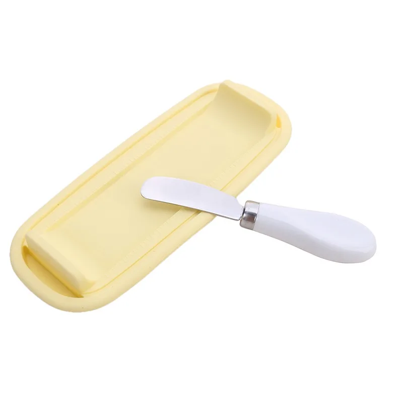 Butter Box With Lid Spatula Cheese Baking Bread Storage Box Baby Food Container Cheese Rectangular Preservation