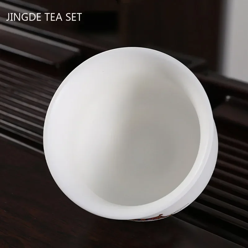 Chinese style Ceramic Teacup Coffee Cup Exquisite Handmade Tea Bowl Home Tea Set Accessories Portable Personal Single Cup