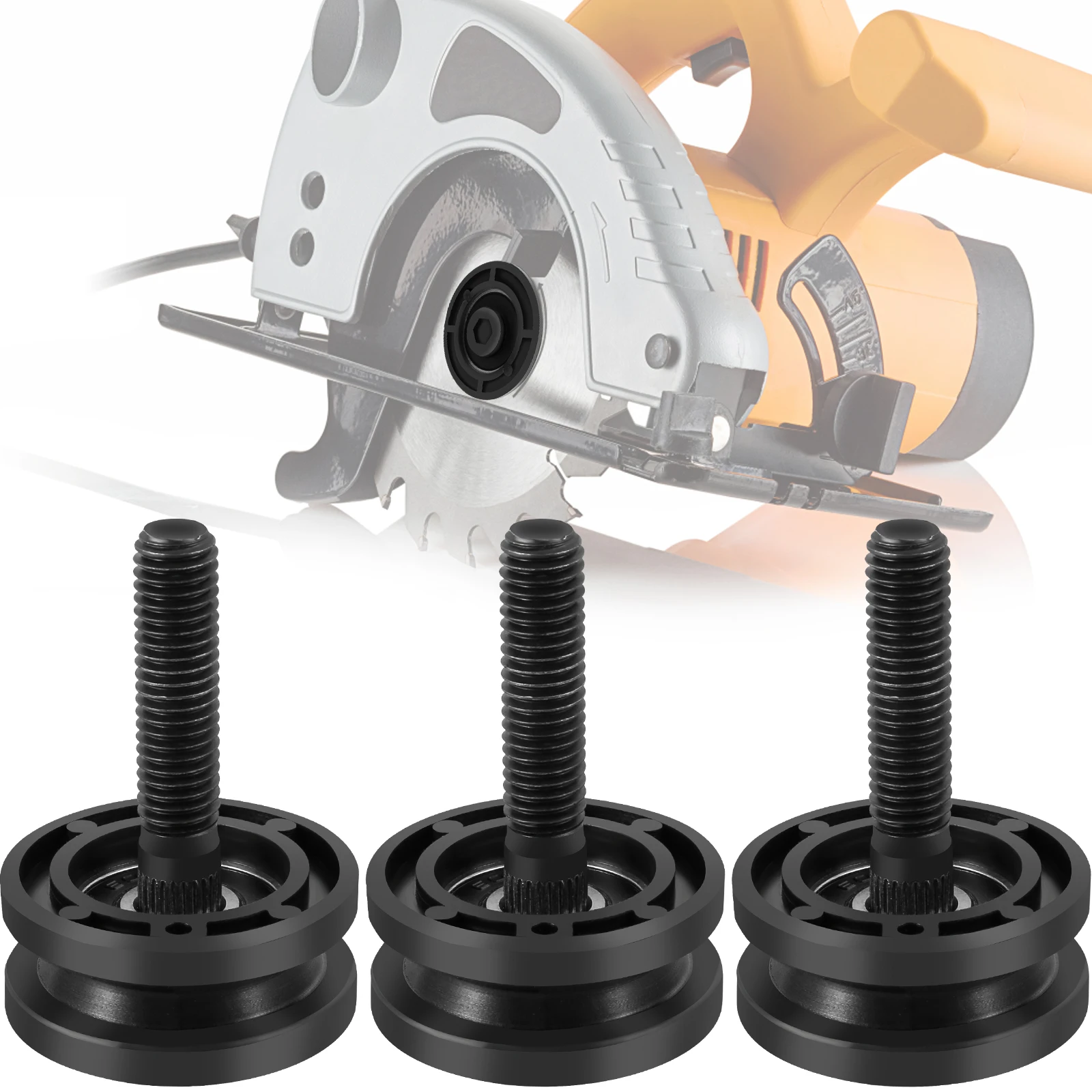 

3Pcs Tile Saw Roller Assembly Kit Compatible with 305784005/306784001/305784001 Metal Tile Saw Table Roller Replacement Set