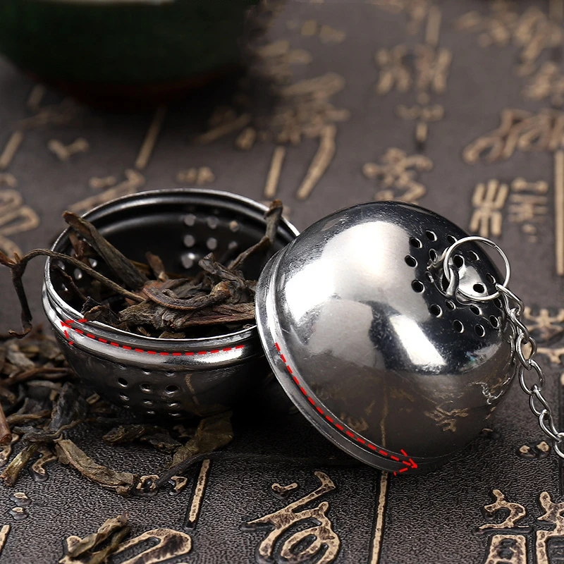 1 Pc Stainless Steel Tea Ball 2.04 Inch Mesh Tea Infuser Strainers Premium Filter Interval Diffuser for Loose Leaf A
