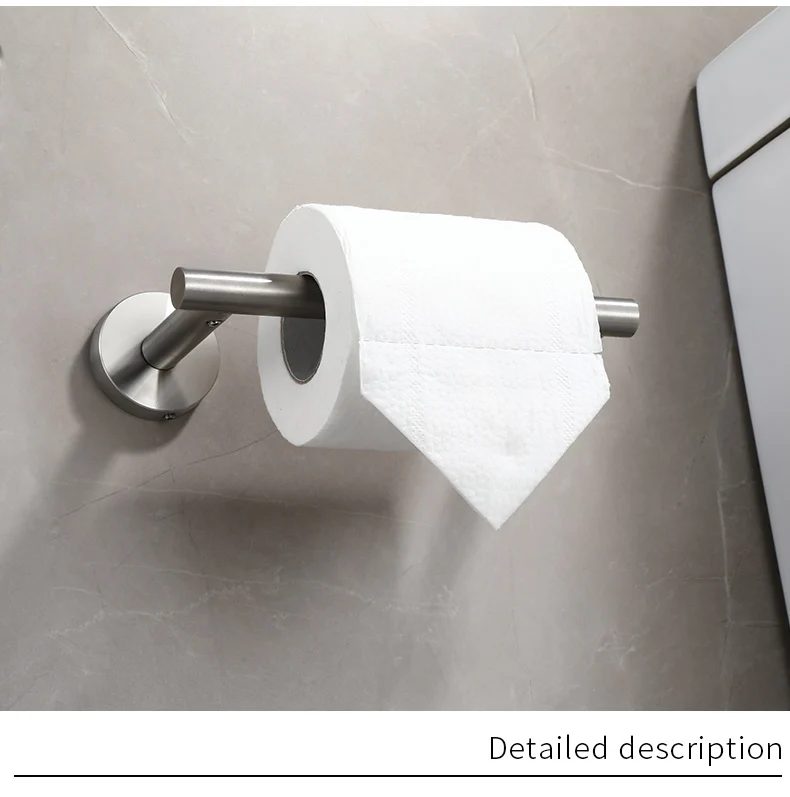 Description Picture 4 of itemSelf Adhesive Toilet Paper Holder Brushed Gold Stainless Steel Square Tissue Holder For Bathroom Storage Wc Accessories