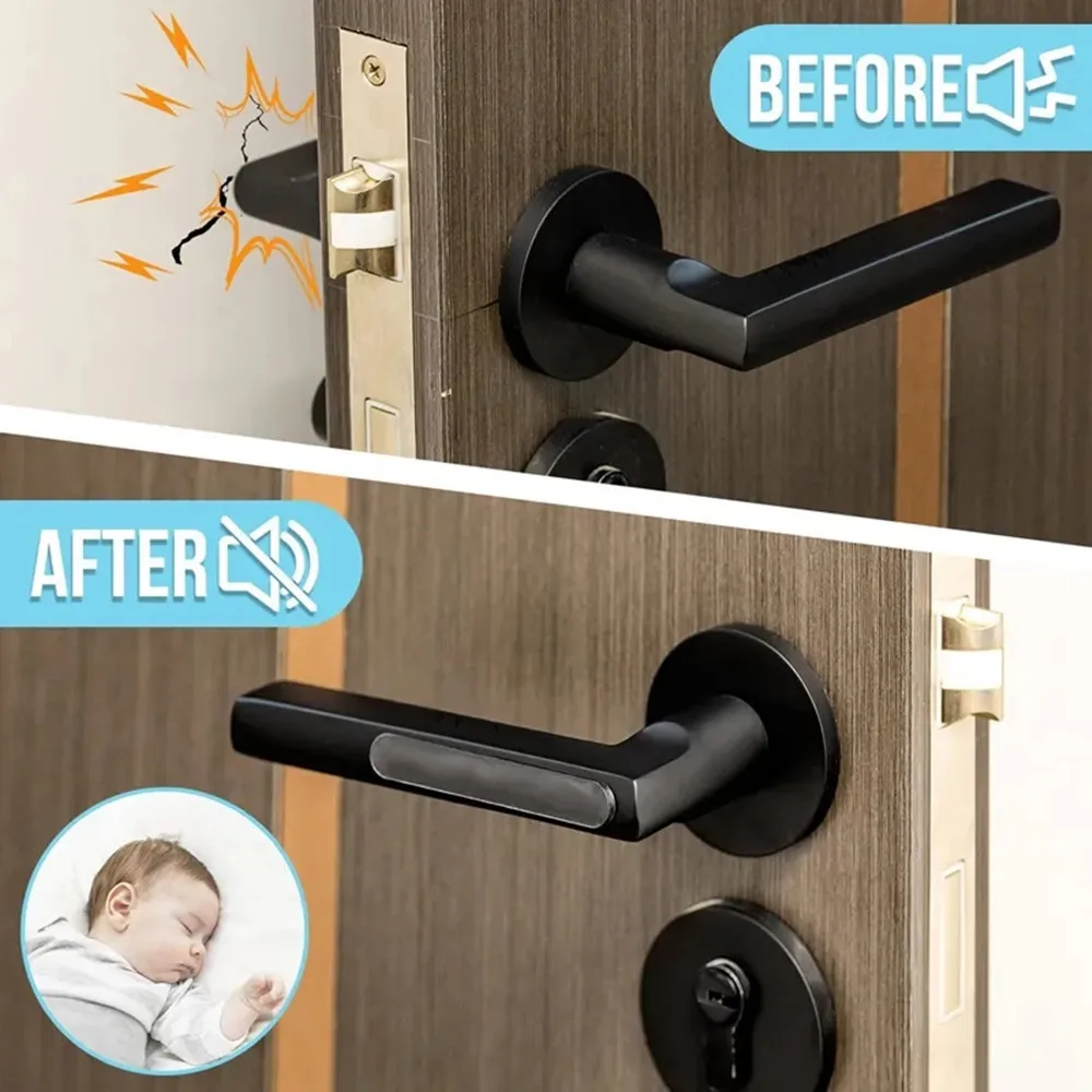 1 Sheet Clear Soft Silicone Door Stopper Bumper Mute Stickers Wall Protection Muffler Pad Door Stopper Furniture Anti-crash Pad door stopper silicone door stopper door stopper bumpers silicone rubber bumpers silicone door sticker