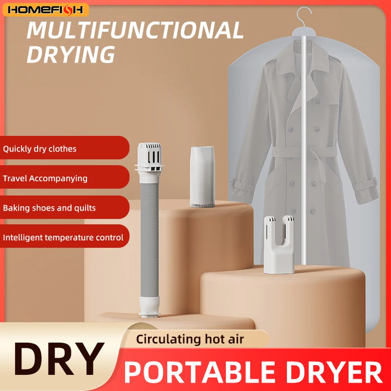 Portable Home Use Mini Dryer Student Dormitory Warm Quilt Shoe Drying Desktop Heater New Model Compact Size Clothes Dryer