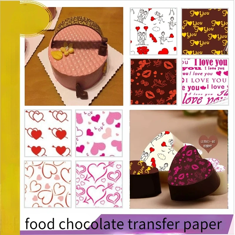 10 Sheets of Food Chocolate Transfer Paper Multi-pattern Butterfly Leaf  Fruit Decorative Printed Cake Baking Mold - AliExpress