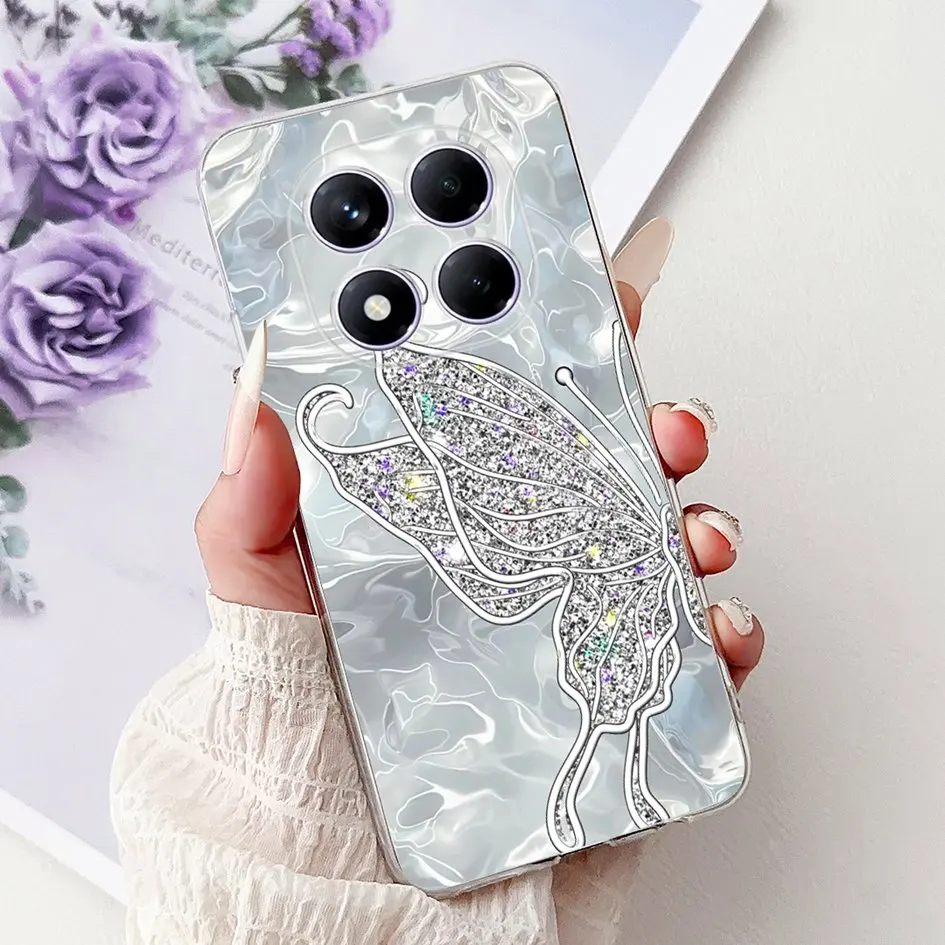 Cute Strawberry Love Heart Soft Silicone Clear Phone Case Cover