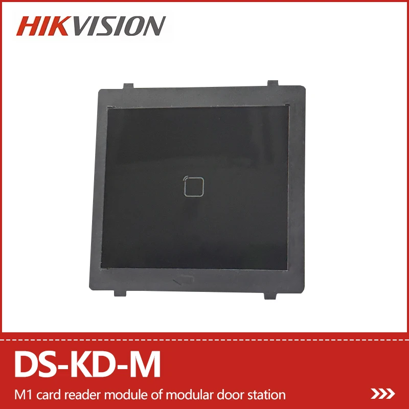 Hikvision M1 lecteur de carte Module de Station de porte Support déverrouiller la porte Via carte coulissante IP65 rétro-éclairage Compensation DS-KD-M