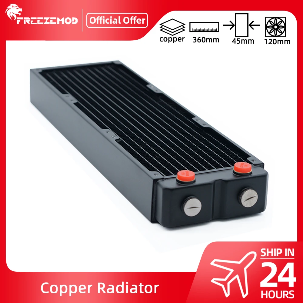Zemod-dissipador de Calor pc Água Refrigerador Radiador de Cobre Dupla Camada Espessura 45 cm 36cm 360 mm Espessura 45 mm Comprimento 360 mm Tsrp-hp45360