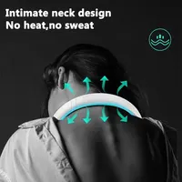 New Mini Neck Fan Portable Bladeless Hanging Neck 1200mAh Rechargeable Air Cooler 3 Speed Mini Summer Sports Fans 2