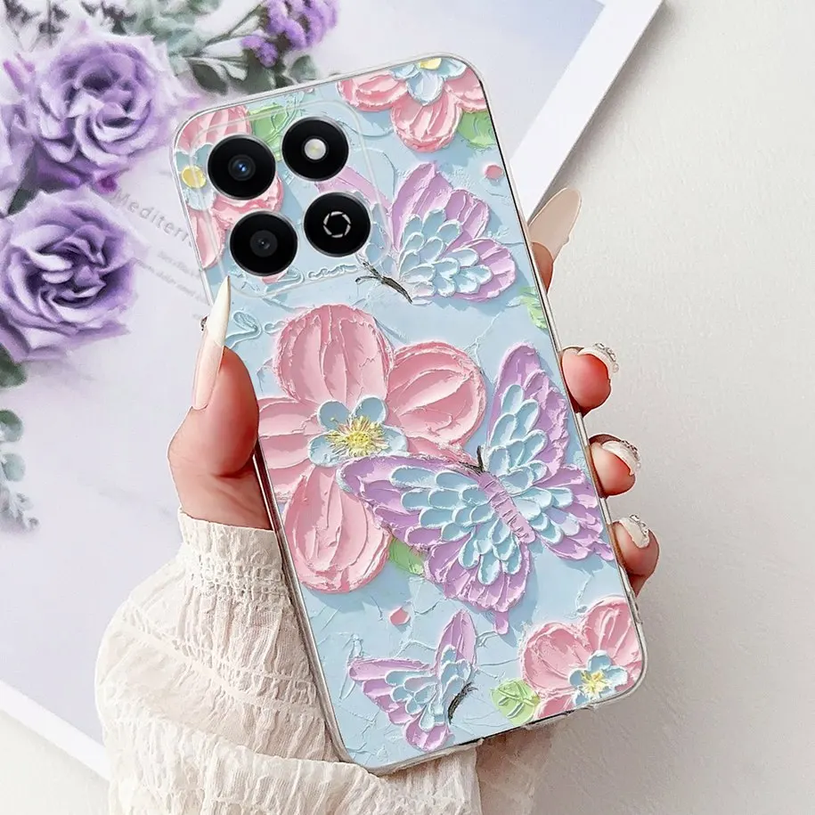 Fashion Butterfly Shockproof Silicone Back Cover