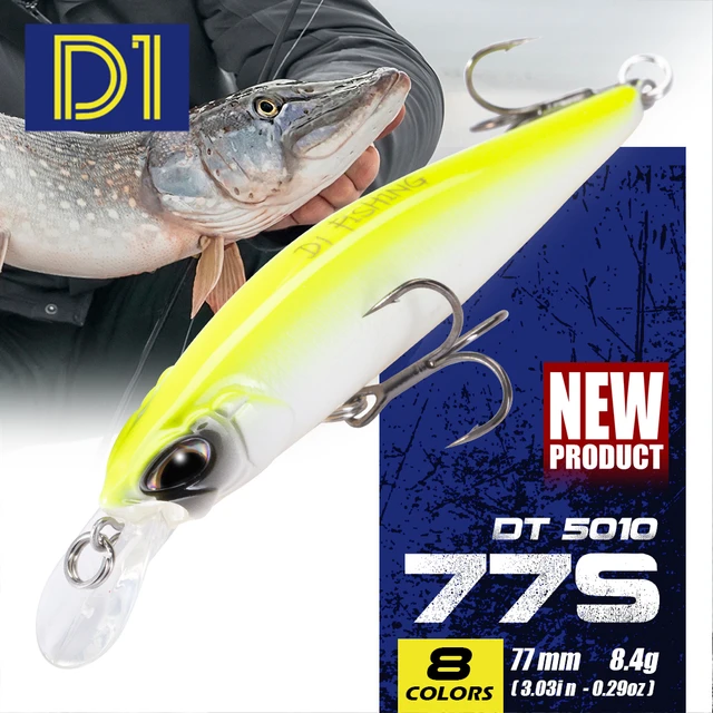 D1 Rozante 77MM 8.4G Suspending Freshwater Fishing Lures Sinking