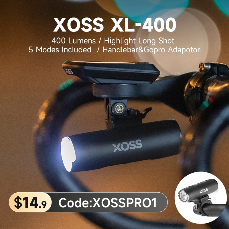 XOSS Bike Light Headlight Waterproof USB Rechargeable MTB Front Lamp Bicycle Flash |
