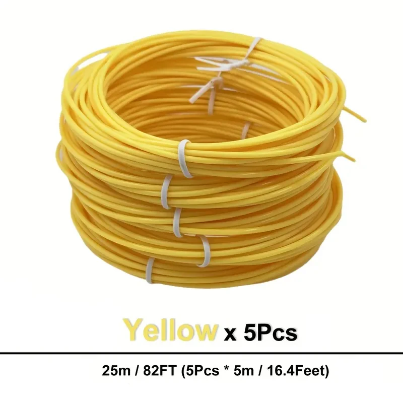 PLA 필라멘트 1.75mm, 3D 펜 PLA 필라멘트 리필, 3D 프린터 및 3D 프린팅 펜에 적합, PLA 3D 펜 필라멘트, 노란색