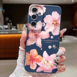 Elegant Pink Lily Flower Case - Chic and Stylish Smartphone Cover - Galaxy S26+ (A894 Blue)