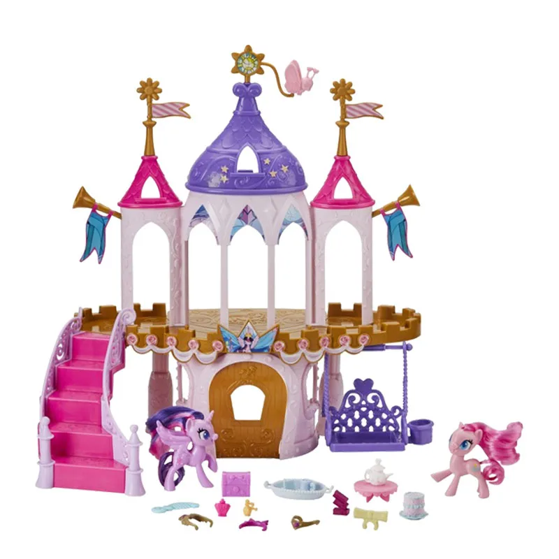

Hasbro My Little Pony Friendship Castle Model Sets Twilight Sparkle Pinkie Pie Action Figures Girls Play House Toy Gifts