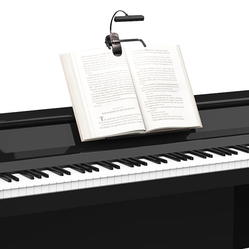 LED Clip On Reading Light with Flexible Neck for Bedside and Music Stand