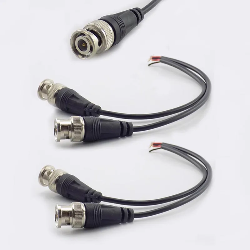 

BNC Male Connector to Double Female Adapter DC Power Pigtail Cable Line BNC Connectors Wire For CCTV Cameras Security System