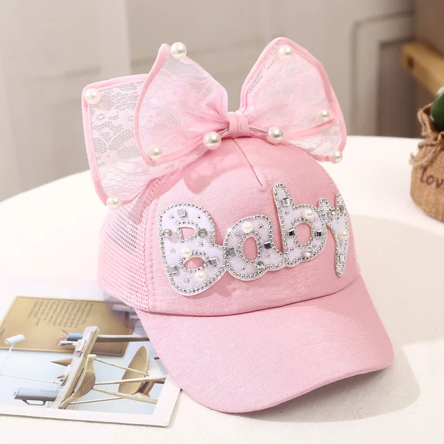 Children Big Bow Cartoon Baseball Cap 