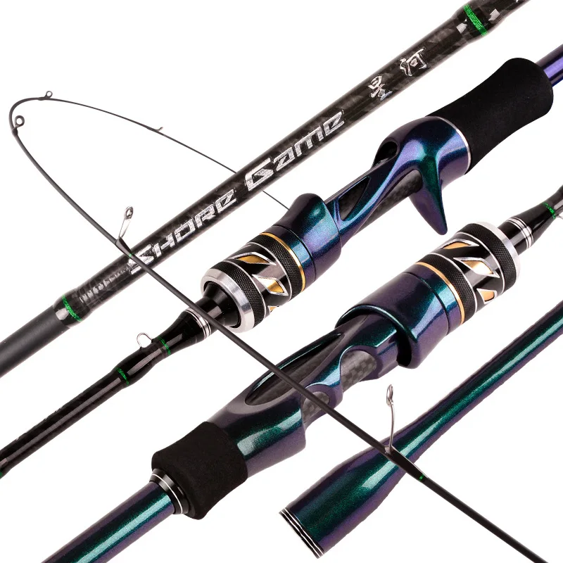 

Ultra Light Fishing Rod Carbon Fiber Spinning/casting Pole 1.5-1.8m Solid Top Bait WT 2-8g Line WT 2-6LB Fast Trout Fishing Rods