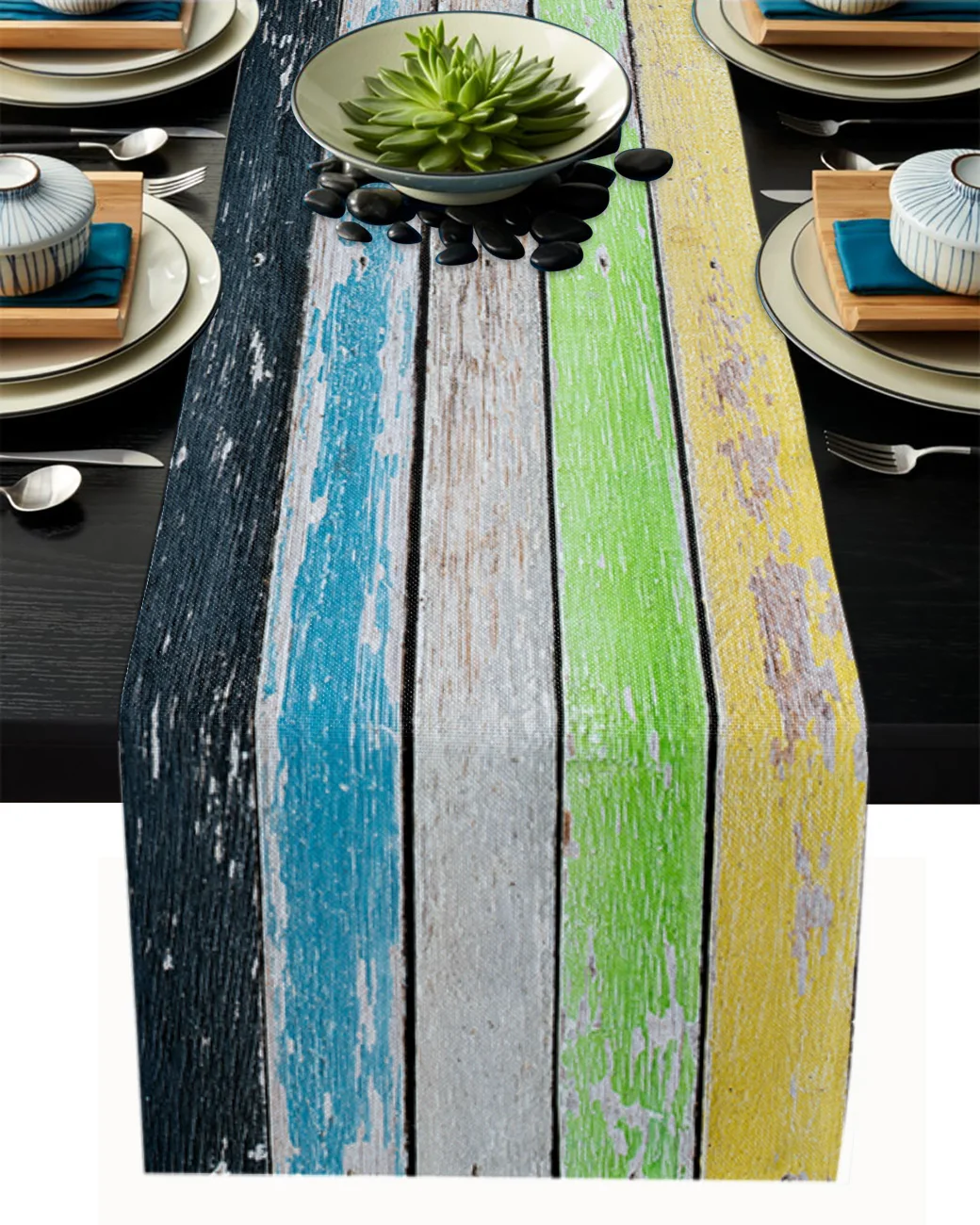 

Винтажные деревянные тканевые скатерти для стола, аксессуары для столового стола, свадебные принадлежности