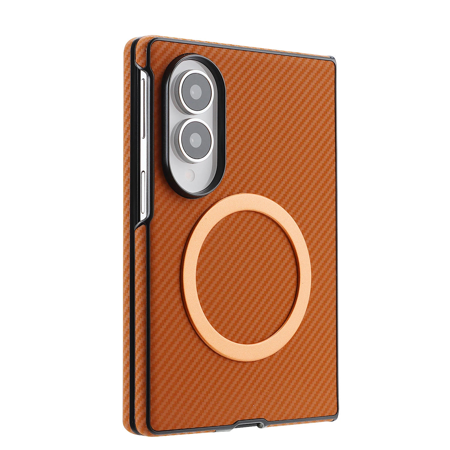 Carbon Fiber Patterned Leather Business Anti-Drop Protective Phone Case