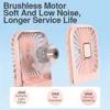 Long lasting Quiet 4 Speed Adjustable USB Rechargeable Neck Fan Portable Mini Fan Fast Heat Dissipation Without Noise Air Cooler 4