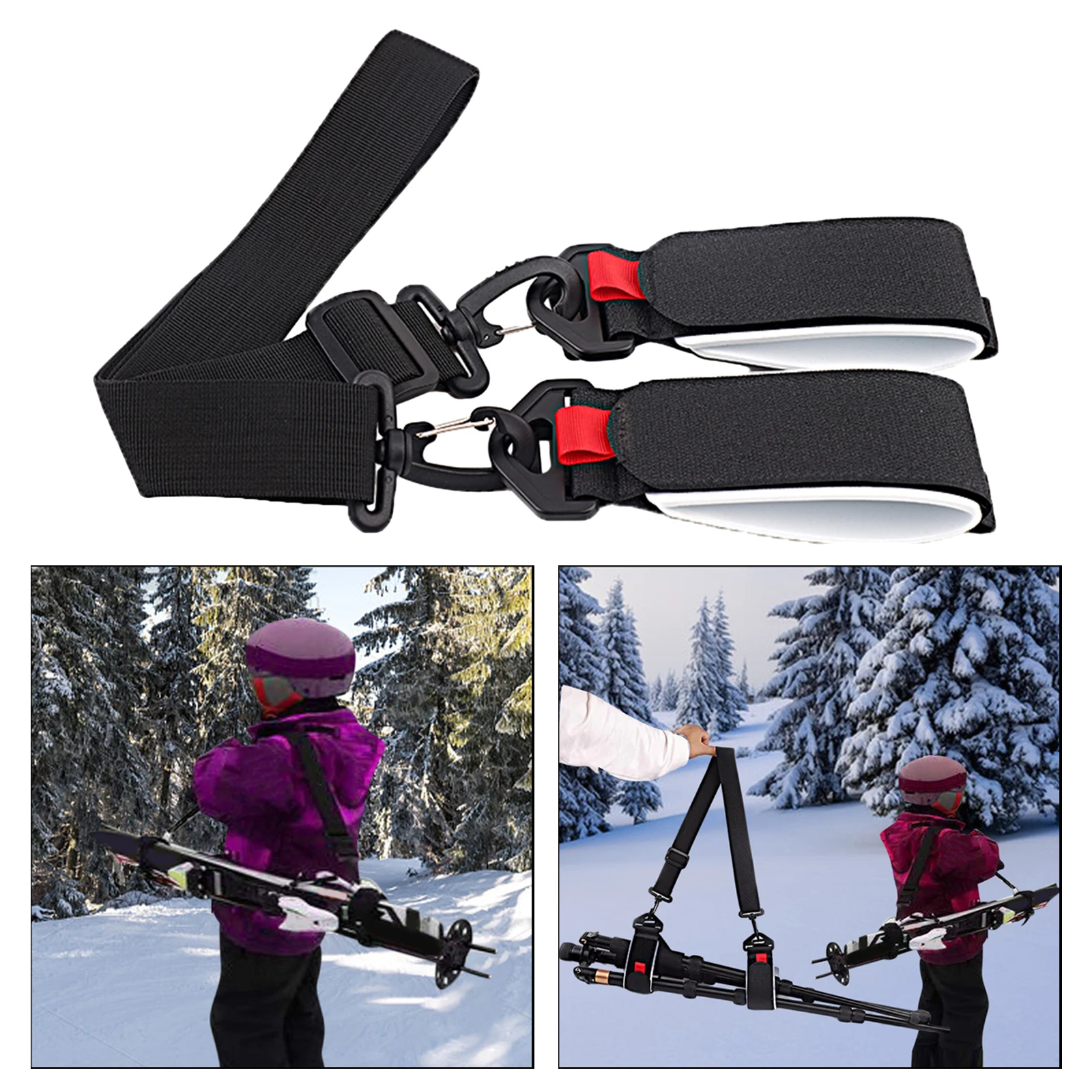 Ski Carrier Strap Durable Men Women Shoulder Carrier Lash Snowboard Shoulder Strap for Snowboard Winter Outdoor Ski Accessories 2