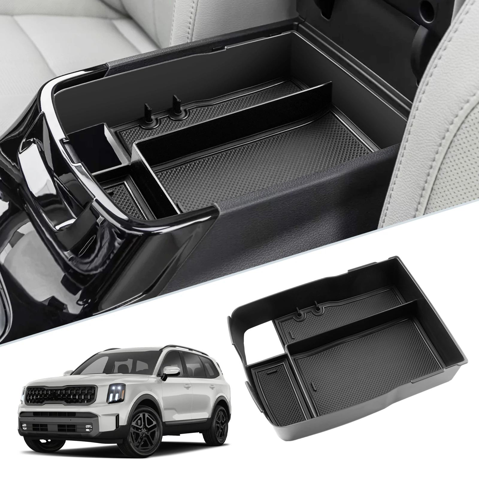 LFOTPPCarCentralStorageBoxforKiaTelluride20222023Nonslip
