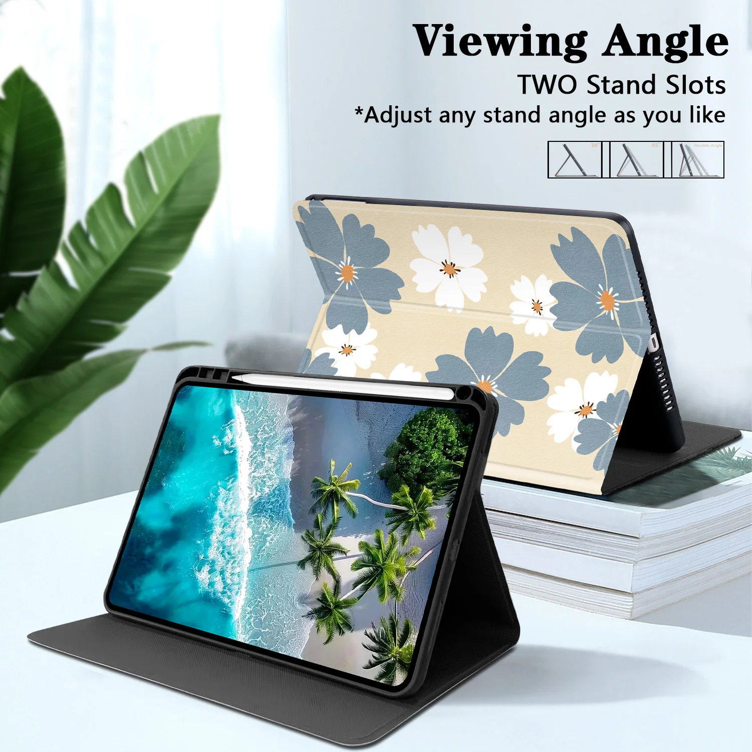 Universal Tablet Case with Pencil Holder and Protector Cover