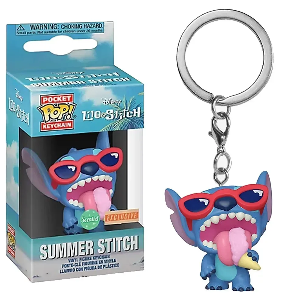 thumbnail image 1 of FUNKO POP Disney HULA STITCH STITCH DURMIENDO EN LA BAÑERA Llavero de verano STITCH TIKI STITCH LILO SCRUMP Llavero Juguetes, 1 of 5