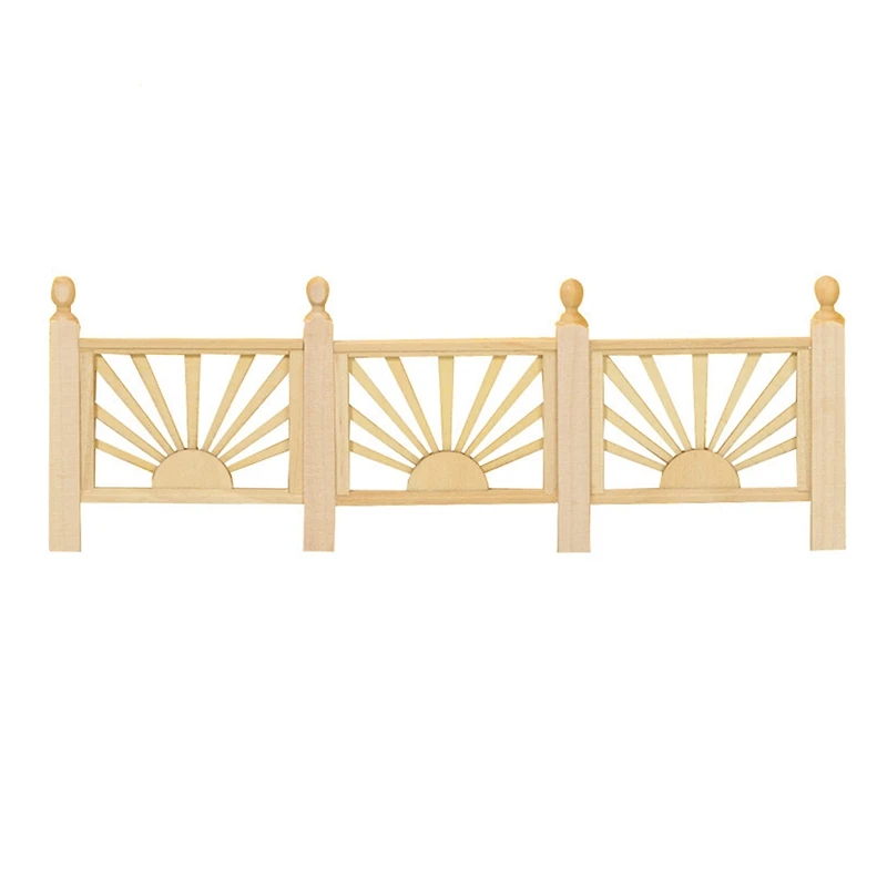 

1/12 миниатюрная мебель для кукольного домика, поручни для балкона, аксессуары для Современного деревянного забора, Прямая поставка