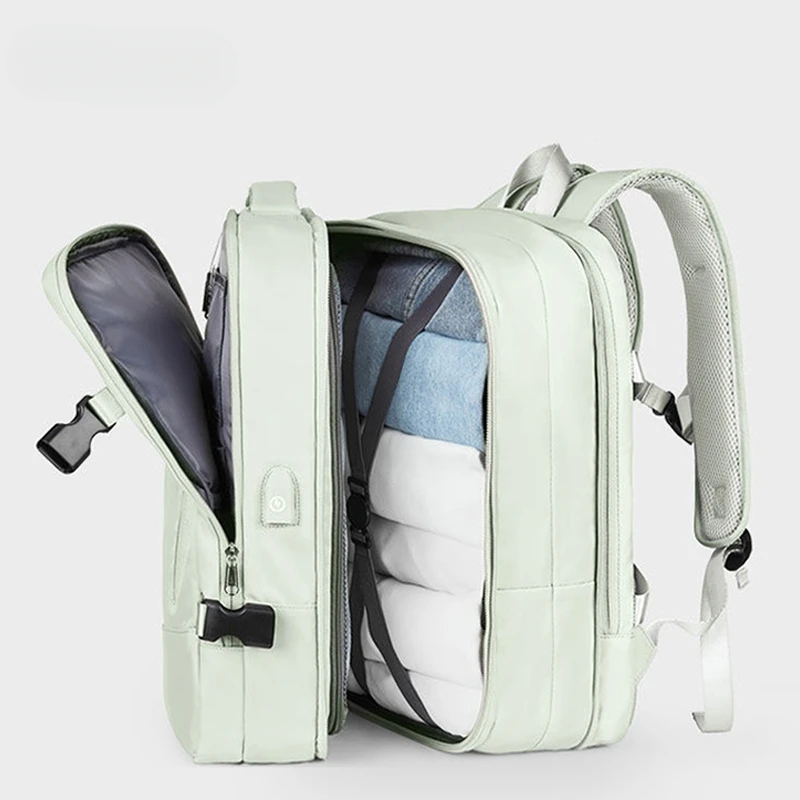 

Extendible Travel Backpack Unisex Laptop Bag Women Large Luggage Bags Men's Students Business Trip USB Charge Mochila XA299C