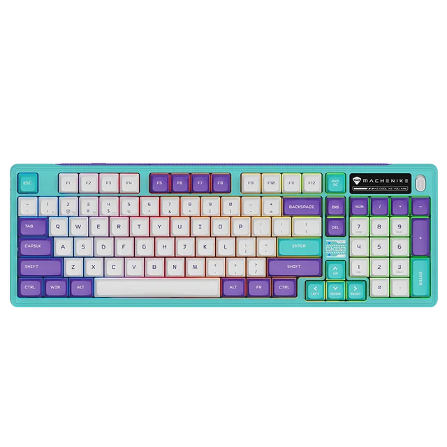 Machenike Mechanical Keyboard GK80 97 Keys HotSwappable RGB Backlit TriMode Keyboard Gaming