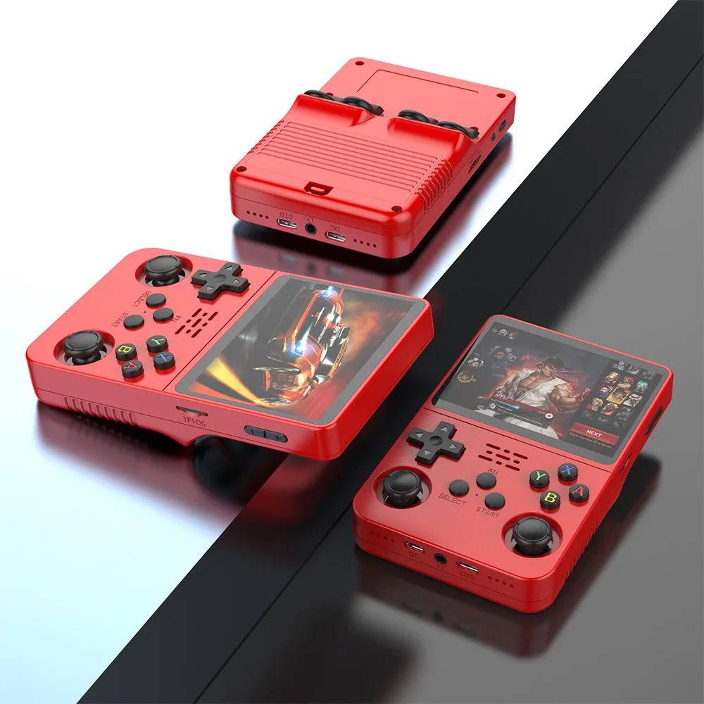 R36S 128G Retro Handheld Game Console Linux System 3.5Inch IPS Screen Portable Pocket Video Player 2 Joystick 64G Kid Gift