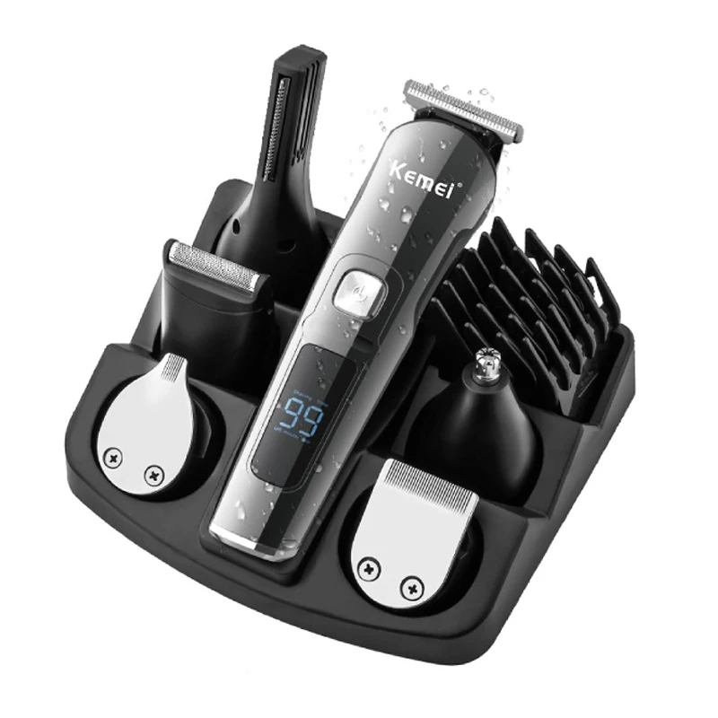 Kemei KM-8508 Hair Clipper Hair Trimmer Electric Clipper Razor Shaver Beard Trimmer Men Shaving Machine Cutting Nose hair clipper electric shaver hair trimmer ear and nose hair trimmer