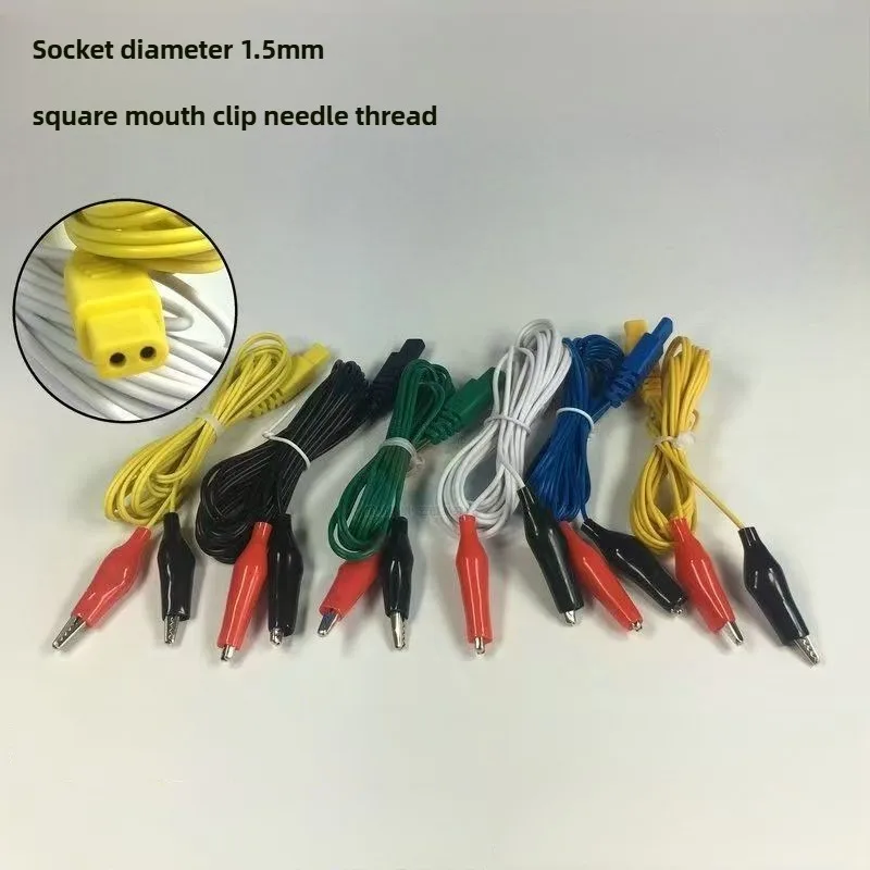 6pcs Nerve Muscle Stimulator Cable Parts KWD808 Acupuncture Instrument Pulse Electroacupuncture Instrument Output Wire