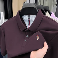 Polo à manches courtes 100% coton pour hommes, marque haut de gamme, luxe, broderie de poney, confort d'été, créateur de mode, nouveau T-shirt Paul 4