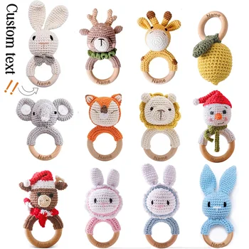Wooden Crochet Teether Bracelet 1