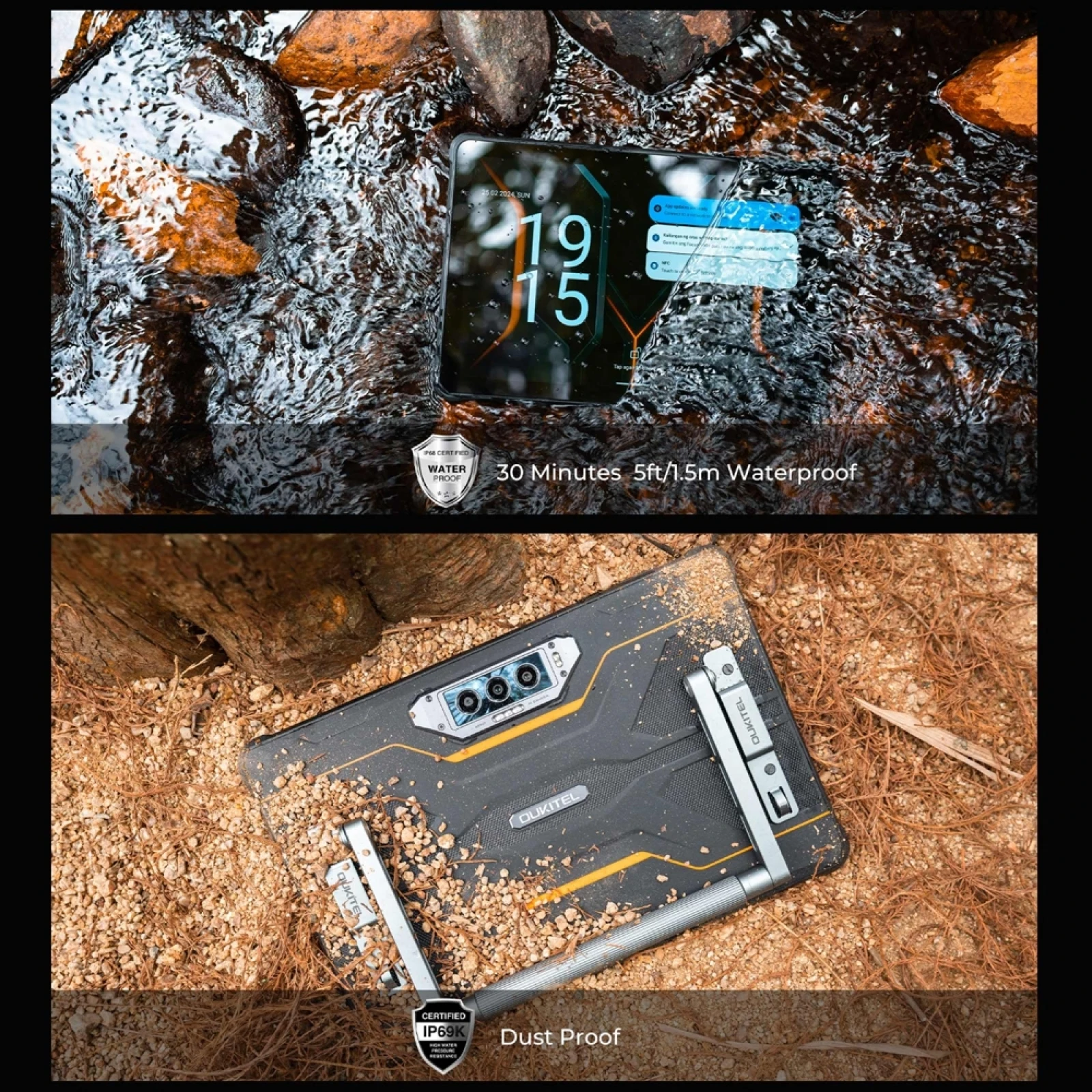 OUKITEL RT8 4G Rugged Tablet PC 6GB+256GB 11 inch Android 13 MediaTek Helio G99 Quad Core 48MP Camera 20000mAh 33W Tablet PC