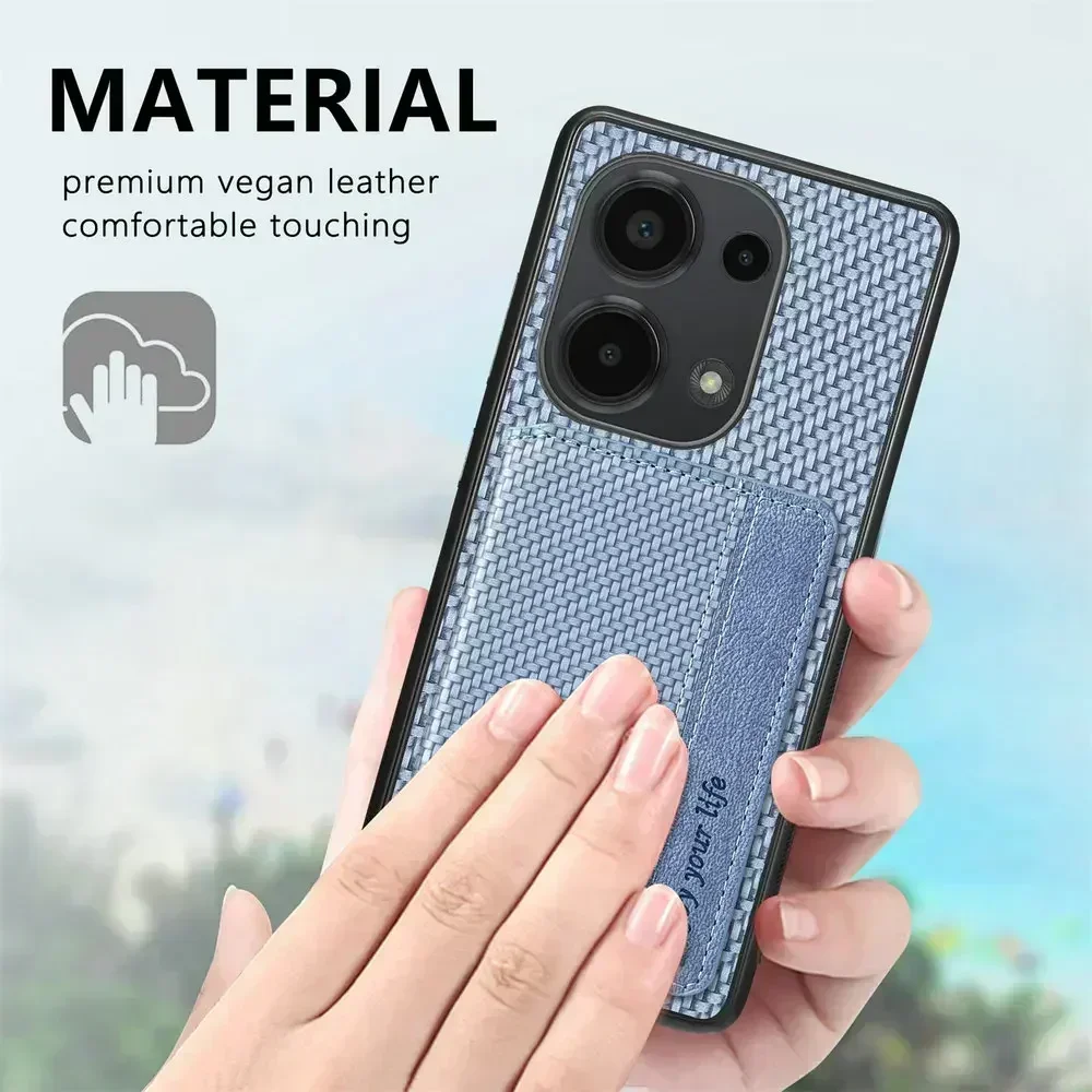 Premium RFID Blocking Leather Wallet Case with Magnetic Closure