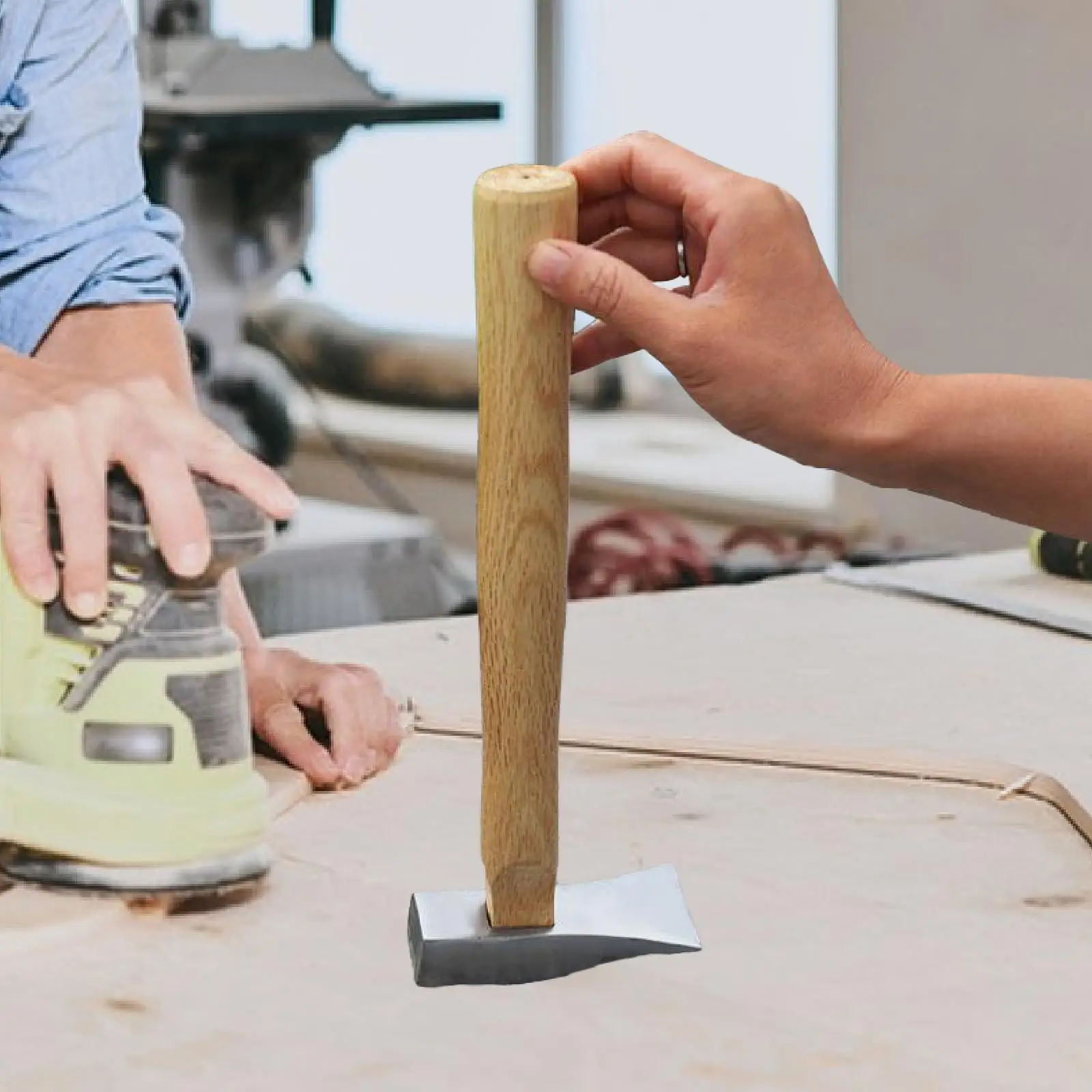 Wood Hammer Handle Convenient Sturdy Easy to Use Accessory 13.78inch Length