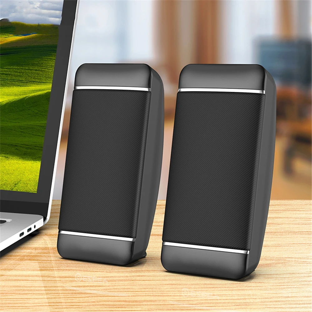Проводные компьютерные колонки 2 шт. USB + AUX мини-Колонка для ноутбука настольного