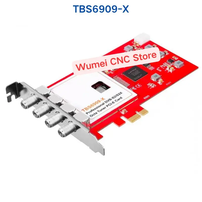 새로운 TBS6909-X 전문 DVB-S2/S2X 옥타 튜너 PCI-E 카드 TBS 6909-X FTA 위성 신호
