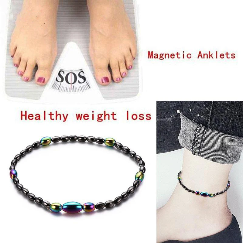 Black Stone Weight Loss Anklets Ankle Bracelet
