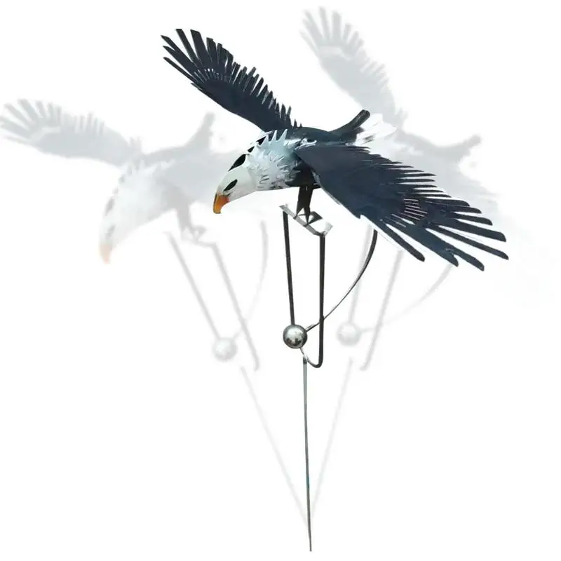

Eagle Garden Statue Sturdy Owl Garden Art Outdoor Garden Stake Decoration Stake Lawn Ornaments For Pathway Patio
